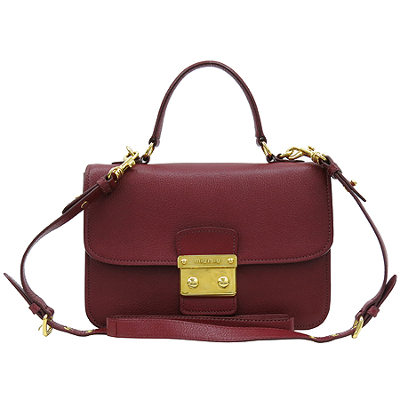 MiuMiu(�̿�̿�) RN0726 MADRAS RUBINO ��� ���巹�� ����ΰ� �� ��� ��Ʈ�� + �����Ʈ�� 2WAY �̹���2 - ���̺��� �߰���ǰ
