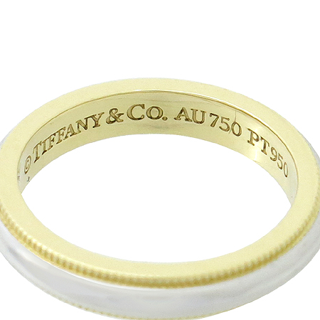 Tiffany(Ƽ�Ĵ�) PT950(�÷�Ƽ��)+18K ��� �޺� �б׷��� 3MM ���� �̹���4 - ���̺��� �߰���ǰ