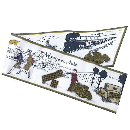 Louis Vuitton(���̺���) M75407 BANDEAU LV COMICS 100% ��ũ �浵 ��ī�� �̹���2 - ���̺��� �߰���ǰ