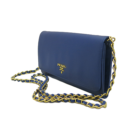 Prada(�����) 1M1290 SAFFIANO METAL BLUETTE ���ǾƳ� ���� ����ΰ� Ŭ��ġ ü�� ũ�ν��� [��������] �̹���3 - ���̺��� �߰���ǰ