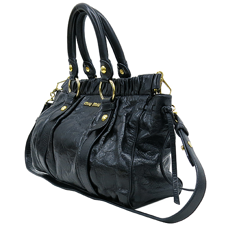 MiuMiu(�̿�̿�) RT0383 ���� Vitello Lux(���ڷ� ����) ���� Bauletto Aperto(�ٿﷹ�� ���丣��) 2WAY �̹���3 - ���̺��� �߰���ǰ