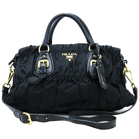 Prada(�����) BN1407 TESSUTO GAUFRE NERO ���� �к긯 ������ ����ΰ� ��Ʈ�� + �����Ʈ�� 2WAY �̹���2 - ���̺��� �߰���ǰ