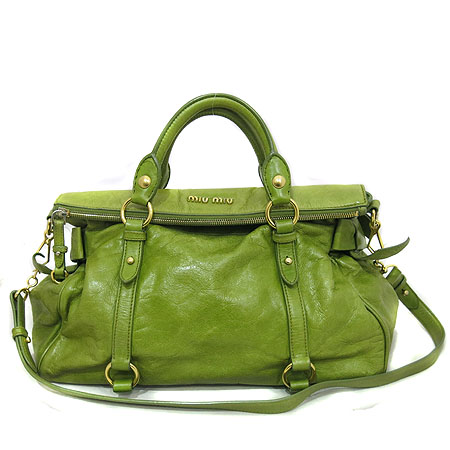 MiuMiu(�̿�̿�) RT0365 VITELLO LUX  EDERA ���� ���� ��� ���� �ΰ� ��ÿ 2WAY [��õ ������] �̹���2 - ���̺��� �߰���ǰ