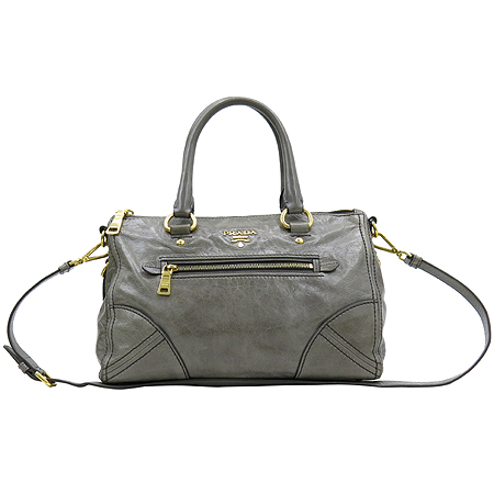 Prada(�����) BL0728 ��� ��Ż �ΰ� ���� VITELLO SHINE(���ڷ� ����) ���� FUMO(�׷���) �÷� ��Ʈ�� + ��� ��Ʈ�� �̹���2 - ���̺��� �߰���ǰ