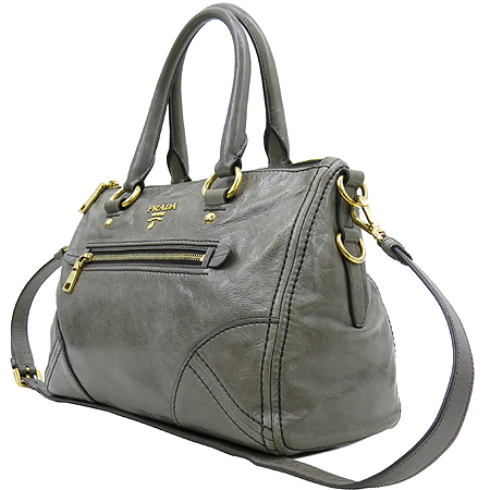 Prada(�����) BL0728 ��� ��Ż �ΰ� ���� VITELLO SHINE(���ڷ� ����) ���� FUMO(�׷���) �÷� ��Ʈ�� + ��� ��Ʈ�� �̹���3 - ���̺��� �߰���ǰ