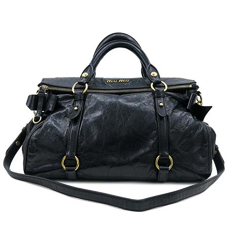 MiuMiu(�̿�̿�) RT0365 ��� �ΰ� ���� VITELLO LUX ������� ��ÿ 2WAY �̹���2 - ���̺��� �߰���ǰ