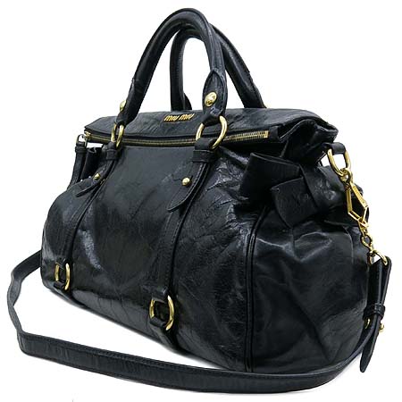 MiuMiu(�̿�̿�) RT0365 ��� �ΰ� ���� VITELLO LUX ������� ��ÿ 2WAY �̹���3 - ���̺��� �߰���ǰ