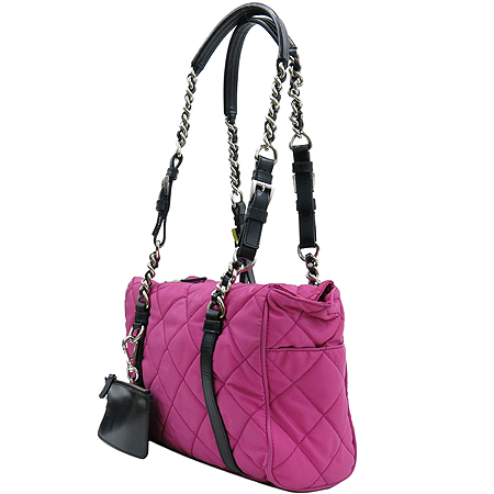 Prada(�����) BR2657 IMPUNTURATO VIN FUXIA+NERO ��ũ�к긯 �������� ȥ�� ü�� ����� + �����Ŀ�ġ �̹���3 - ���̺��� �߰���ǰ