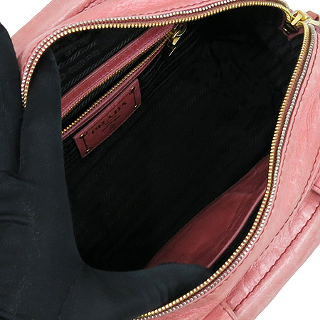 Prada(�����) BN2010 VITELLO SHINE ROSA ���ڷλ��� ��Ƽ����ũ ��Ƽ���� ��Ʈ�� + �����Ʈ�� 2WAY �̹���6 - ���̺��� �߰���ǰ