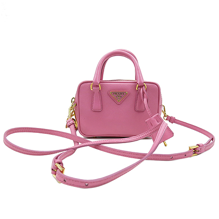 Prada(�����) BL0705 �ﰢ �ΰ� ��� ��ũ SAFFIANO(���ǾƳ�) �̴� ��Ʈ�� + ��� ��Ʈ�� �̹���2 - ���̺��� �߰���ǰ