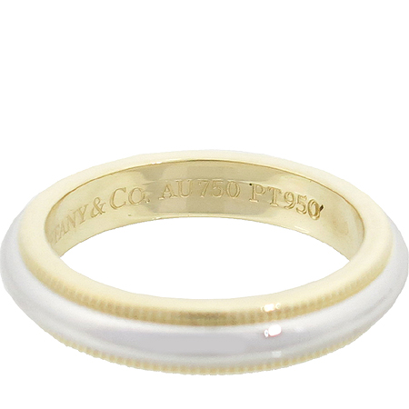 Tiffany(Ƽ�Ĵ�) PT950(�÷�Ƽ��)+18K ��� �޺� �б׷��� 3MM ���� - 6.5ȣ �̹���4 - ���̺��� �߰���ǰ