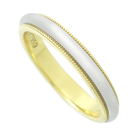 Tiffany(Ƽ�Ĵ�) PT950(�÷�Ƽ��)+18K ��� �޺� �б׷��� 3MM ���� -13.5 �̹���2 - ���̺��� �߰���ǰ