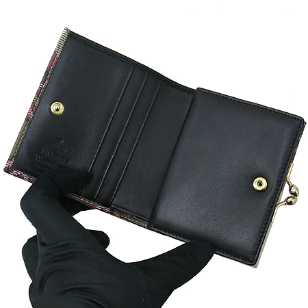 Vivienne_Westwood(���ȿ���Ʈ���) 739VW20 ORB �ΰ� üũ PVC ���� ������ �̹���4 - ���̺��� �߰���ǰ