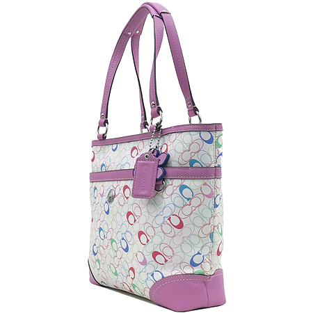 Coach(��ġ) 16874 ��Ƽ �÷� �ñ׳�ó �ΰ� PVC ��ũ ���� Ʈ���� ��Ʈ�� �̹���2 - ���̺��� �߰���ǰ