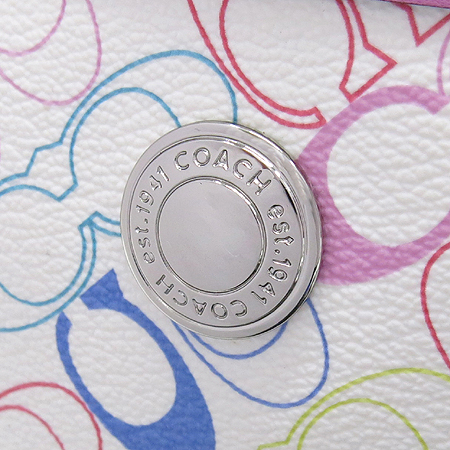 Coach(��ġ) 16874 ��Ƽ �÷� �ñ׳�ó �ΰ� PVC ��ũ ���� Ʈ���� ��Ʈ�� �̹���3 - ���̺��� �߰���ǰ