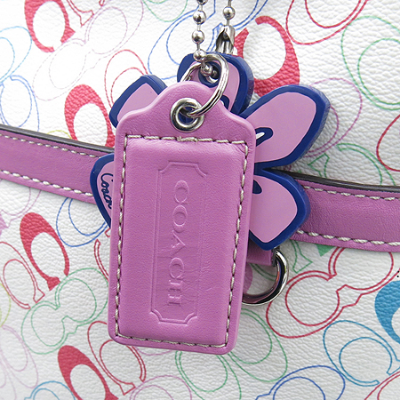 Coach(��ġ) 16874 ��Ƽ �÷� �ñ׳�ó �ΰ� PVC ��ũ ���� Ʈ���� ��Ʈ�� �̹���4 - ���̺��� �߰���ǰ