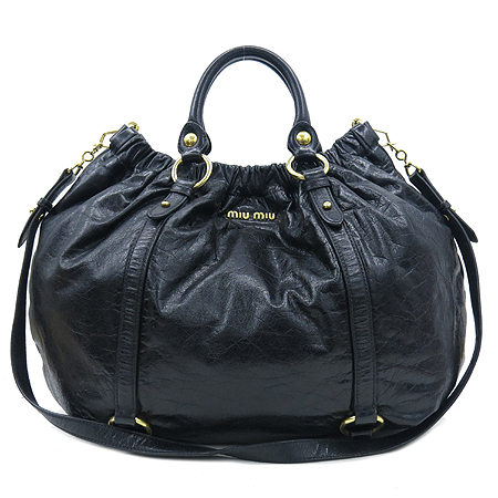 MiuMiu(�̿�̿�) VITELLO LUX ���ڷη��� ���� ���� ����ΰ� 2WAY [��������] �̹���2 - ���̺��� �߰���ǰ