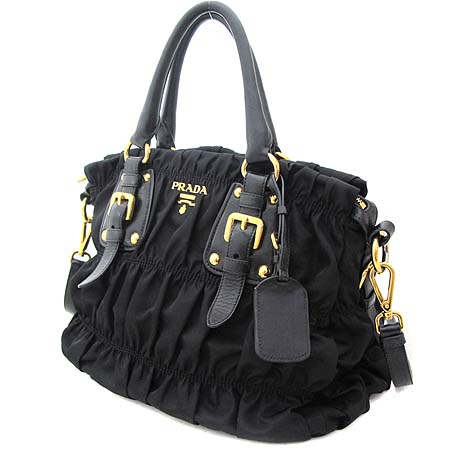 Prada(�����) BN1336 TESSUTO GAUFRE NERO ���� �к긯 ������ ����ΰ� 2WAY [��õ ������] �̹���3 - ���̺��� �߰���ǰ