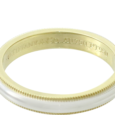 Tiffany(Ƽ�Ĵ�) PT950(�÷�Ƽ��)+18K ��� �޺� �б׷��� 3MM ���� �̹���3 - ���̺��� �߰���ǰ