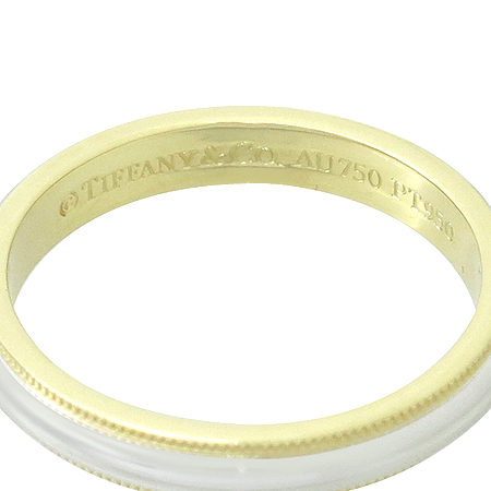 Tiffany(Ƽ�Ĵ�) PT950(�÷�Ƽ��)+18K ��� �޺� �б׷��� 3MM ���� �̹���4 - ���̺��� �߰���ǰ