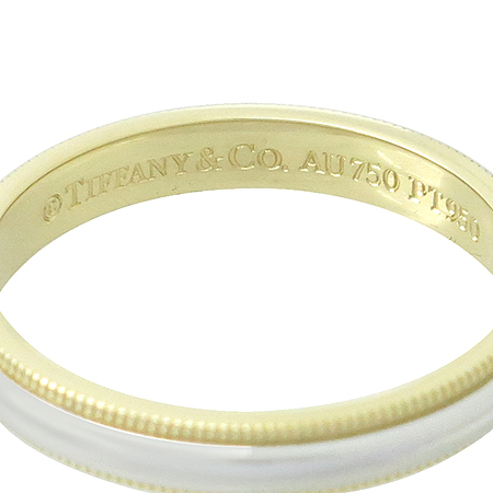 Tiffany(Ƽ�Ĵ�) PT950(�÷�Ƽ��)+18K ��� �޺� �б׷��� 3MM ���� �̹���4 - ���̺��� �߰���ǰ