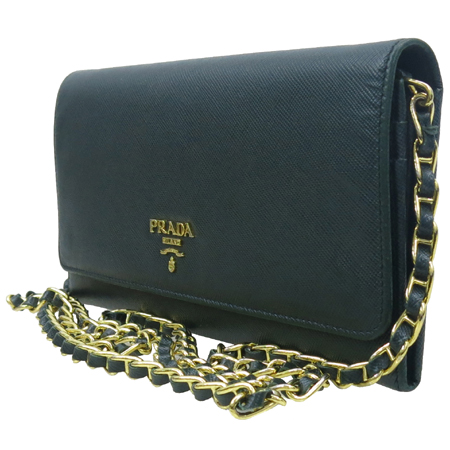 Prada(�����) 1M1290 SAFFIANO(���ǾƳ�) METAL ���� SEMRALDO ���� ü�� ũ�ν� ������ �̹���3 - ���̺��� �߰���ǰ