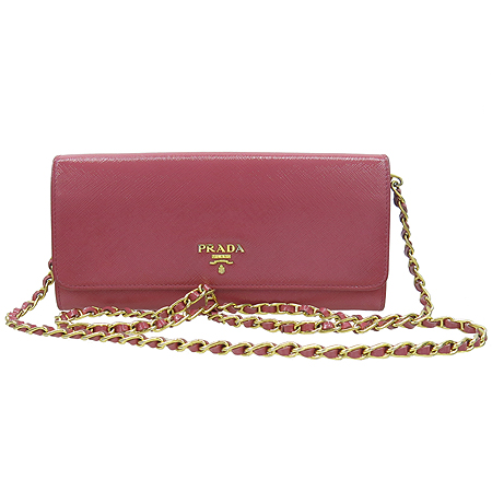 Prada(�����) 1M1290 SAFFIANO METAL BLUETTE ���ǾƳ� ��ũ ���� �ΰ� Ŭ��ġ�� ü�� ũ�ν��� �̹���2 - ���̺��� �߰���ǰ