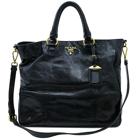 Prada(�����) VITELLO SHINE NERO ���ڷλ��� ���� ��Ƽ������ ����ΰ� ��Ʈ�� + �����Ʈ�� 2WAY �̹���2 - ���̺��� �߰���ǰ