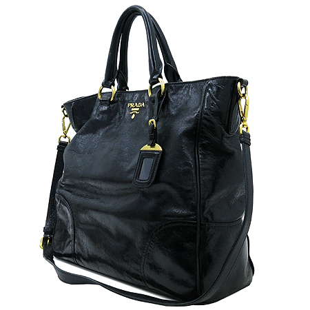 Prada(�����) VITELLO SHINE NERO ���ڷλ��� ���� ��Ƽ������ ����ΰ� ��Ʈ�� + �����Ʈ�� 2WAY �̹���3 - ���̺��� �߰���ǰ