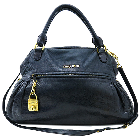 MiuMiu(�̿�̿�) RR1424 �簡�� ���� ��� �� ��Ƽ�� 2WAY �̹���2 - ���̺��� �߰���ǰ