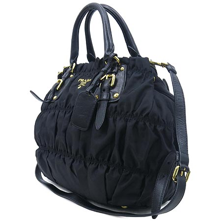 Prada(�����) BN1792 TESSUTO GAUFRE NERO ���� �к긯 ������ ����ΰ� ��Ʈ�� + �����Ʈ�� 2WAY �̹���3 - ���̺��� �߰���ǰ