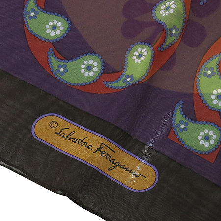 Ferragamo(��󰡸�) 32 0672 100% ��ũ ��ī�� �̹���3 - ���̺��� �߰���ǰ