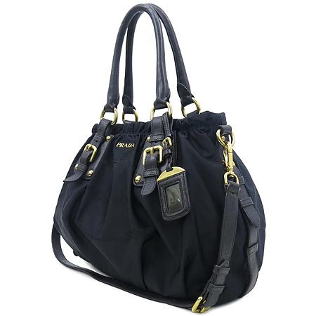 Prada(�����) TESSUTO SOFT CALF �����к긯 ��ũ����� ȥ�� ����ΰ� ��Ʈ�� + �����Ʈ�� 2WAY �̹���2 - ���̺��� �߰���ǰ