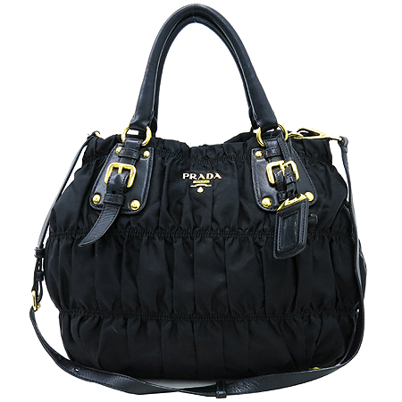 Prada(�����) BN1792 TESSUTO GAUFRE NERO ���� �к긯 ������ ����ΰ� ��Ʈ�� + �����Ʈ�� 2WAY �̹���2 - ���̺��� �߰���ǰ