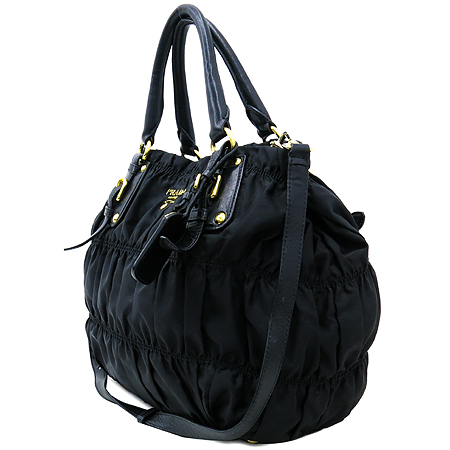 Prada(�����) BN1792 TESSUTO GAUFRE NERO ���� �к긯 ������ ����ΰ� ��Ʈ�� + �����Ʈ�� 2WAY �̹���3 - ���̺��� �߰���ǰ