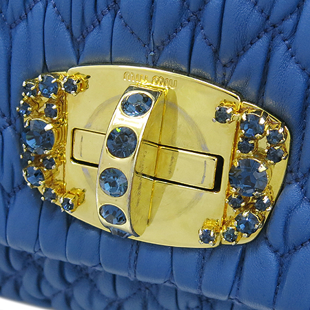 MiuMiu(�̿�̿�) RP0169 COBALTO �÷� ����(�簡��) ũ����Ż ����Ʈ Ŭ��ġ �� ����� �̹���3 - ���̺��� �߰���ǰ