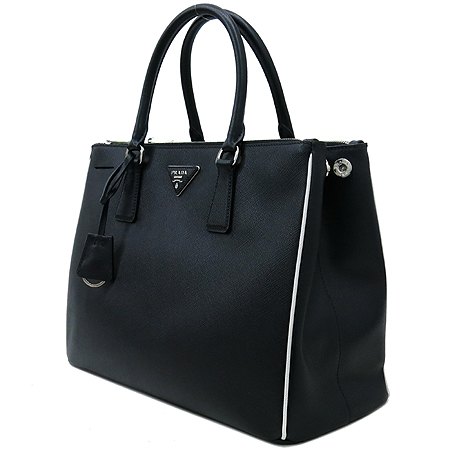 Prada(�����) 1BA274 SAFFIANO LUX NERO+TALCO ���ǾƳ� ���� ���� ȭ��Ʈ Ʈ���� ����ΰ� ��Ʈ�� + �����Ʈ�� 2WAY �̹���3 - ���̺��� �߰���ǰ