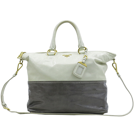 Prada(�����) BN2322 ȭ��Ʈ �׷��� ���� VITELLO SHINE(���ڷ� ����) ���� ���� �ΰ� ��� 2WAY �̹���2 - ���̺��� �߰���ǰ