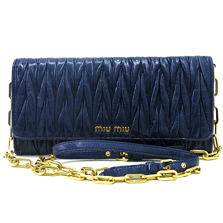 MiuMiu(�̿�̿�) 5MT290 MATEASSE LUX(��Ʈ��� ����) ���� ���� �������� ũ�ν� ��Ʈ�� �̹���2 - ���̺��� �߰���ǰ
