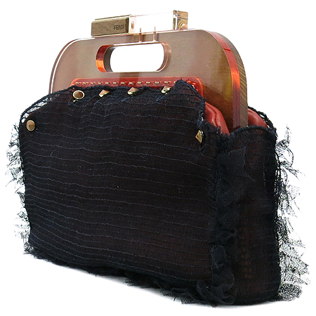 Fendi(���) 8BP049 ���巹�� ���̽� ������ ����ڵ� Ŭ��ġ �� ��Ʈ�� [�λ꼾�Һ���] �̹���3 - ���̺��� �߰���ǰ
