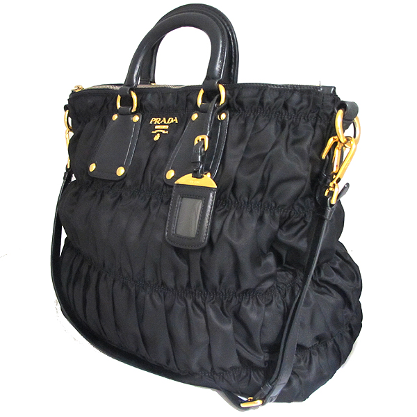 Prada(�����) BN1935 TESSUTO GAUFRE NERO ���� �к긯 ������ ��Ʈ�� + ��� ��Ʈ�� [��õ��] �̹���2 - ���̺��� �߰���ǰ