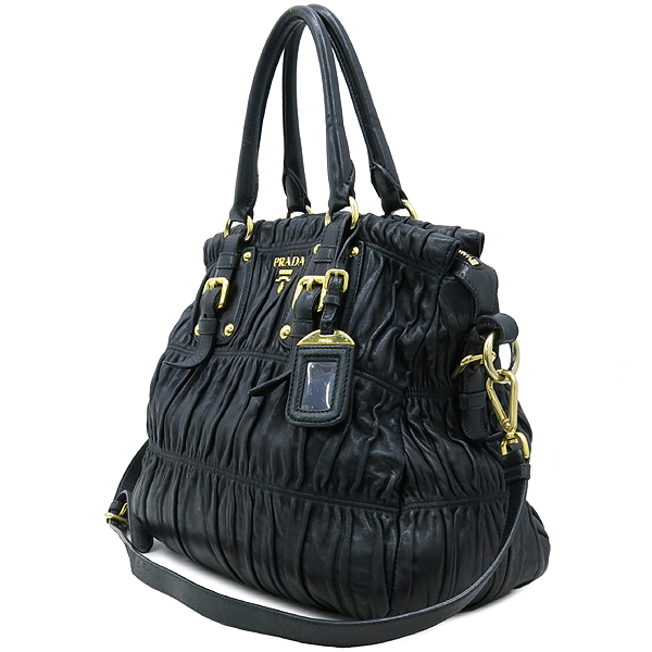 Prada(�����) BN1789 NAPPA GAUFRE NERO ����Ų ���� ������ ��Ʈ�� + �����Ʈ�� 2WAY �̹���2 - ���̺��� �߰���ǰ