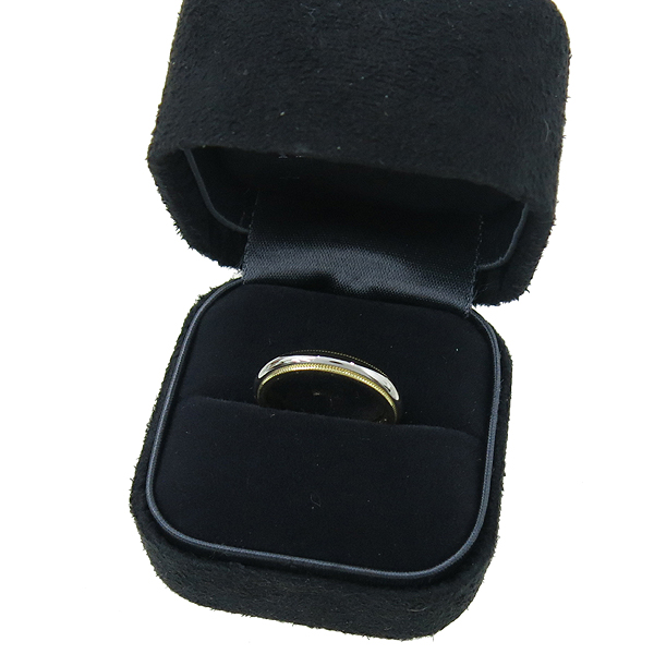 Tiffany(Ƽ�Ĵ�) PT950 (�÷�Ƽ��) + 18K ��� MILGRAIN (�б׷���) 3MM ���� - 12 ȣ �̹���2 - ���̺��� �߰���ǰ