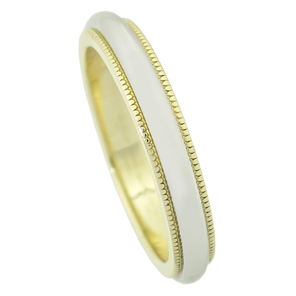 Tiffany(Ƽ�Ĵ�) PT950 (�÷�Ƽ��) + 18K ��� MILGRAIN (�б׷���) 3MM ���� - 12 ȣ �̹���3 - ���̺��� �߰���ǰ