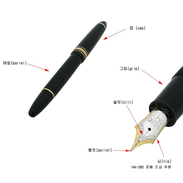 Montblanc(몽블랑) 146 마이스터스튁 14K 펜촉 만년필 - 닙사이즈 F Montblanc(몽블랑) 146 마이스터스튁 14K 펜촉 만년필 - 닙사이즈 F