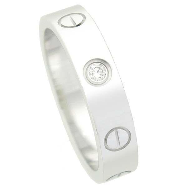 Cartier(��쿡) B4050547 18K ȭ��Ʈ ��� �̴� ���긵 1����Ʈ ���̾� ���� - 9ȣ �̹���3 - ���̺��� �߰���ǰ