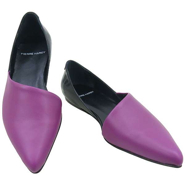 PIERRE HARDY(�ǿ��� �Ƹ���) CK21 SHINY CALF FUSHIA/BLACK �÷� �÷����� �̹���2 - ���̺��� �߰���ǰ