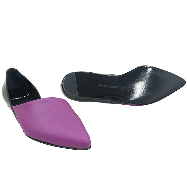 PIERRE HARDY(�ǿ��� �Ƹ���) CK21 SHINY CALF FUSHIA/BLACK �÷� �÷����� �̹���3 - ���̺��� �߰���ǰ