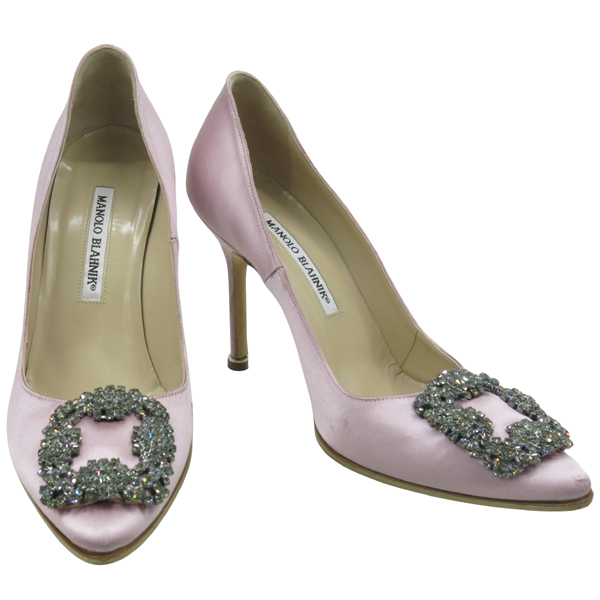 MANOLO BLAHNIK(����κ����) HANGISI105 SATIN C.Z�ΰ� PINK�÷� ������ �������� �̹���2 - ���̺��� �߰���ǰ