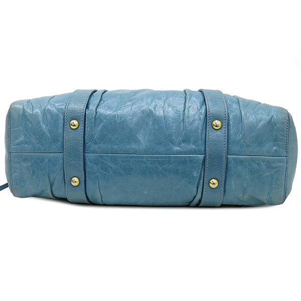 MiuMiu(�̿�̿�) VITELLO LUX ���ڷ� ���� ��Ƽ�� �Ľ��� ���� ����ΰ� ��Ʈ�� + �����Ʈ�� 2WAY �̹���5 - ���̺��� �߰���ǰ